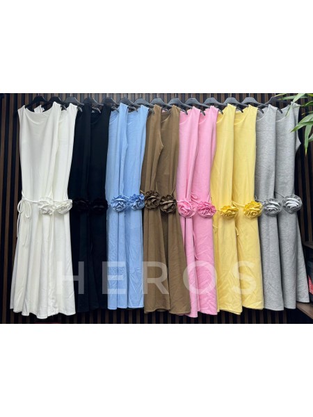 Sukienki damskie wloskie, size uni, paczka 6szt, mix kolor