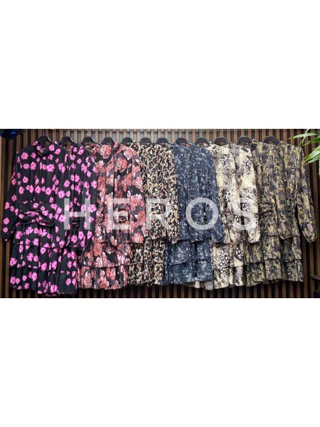 Sukienki damskie wloskie, size uni, paczka 6szt, mix kolor