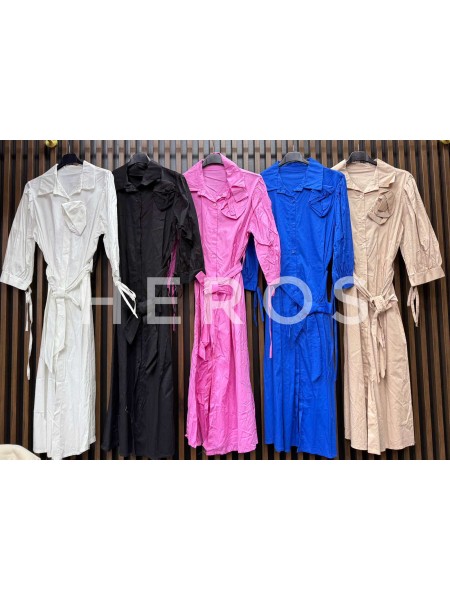 Sukienki damskie wloskie, size uni, paczka 6szt, mix kolor