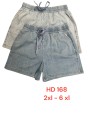 Spodenki jeansowe damskie  ,size 2-6xl,paczka 12szt ,mix kolor