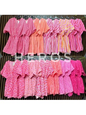Sukienki damskie wloskie, size uni, paczka 6szt, mix kolor