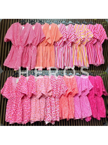Sukienki damskie wloskie, size uni, paczka 6szt, mix kolor