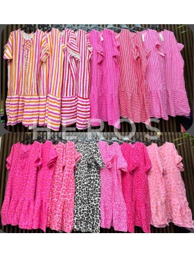 Sukienki damskie wloskie, size uni, paczka 6szt, mix kolor
