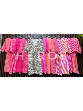 Sukienki damskie wloskie, size uni, paczka 6szt, mix kolor