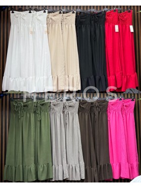 Sukienki damskie wloskie, size uni, paczka 6szt, mix kolor
