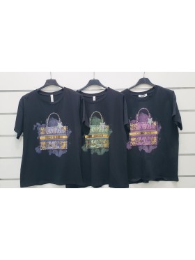 Bluzki  damskie wloskie, size uni, paczka 6szt, mix kolor