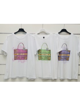 Bluzki  damskie wloskie, size uni, paczka 6szt, mix kolor
