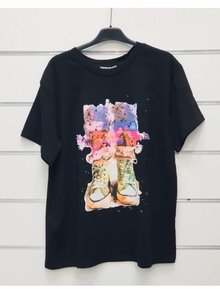Bluzki  damskie wloskie, size uni, paczka 6szt, mix kolor
