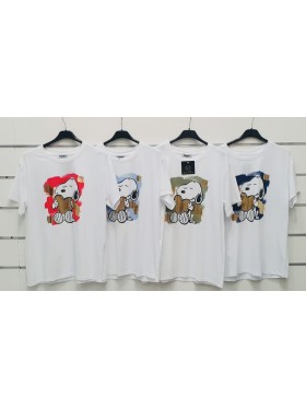 Bluzki  damskie wloskie, size uni, paczka 6szt, mix kolor