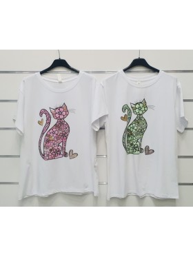 Bluzki  damskie wloskie, size uni, paczka 6szt, mix kolor