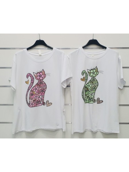 Bluzki  damskie wloskie, size uni, paczka 6szt, mix kolor