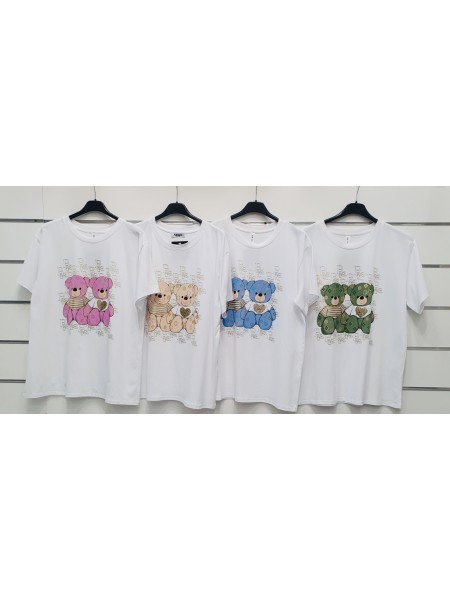 Bluzki  damskie wloskie, size uni, paczka 6szt, mix kolor