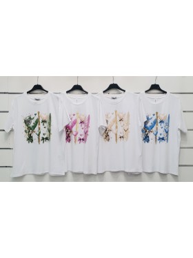 Bluzki  damskie wloskie, size uni, paczka 6szt, mix kolor