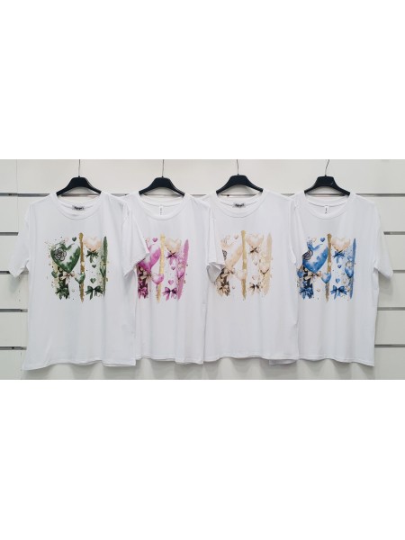 Bluzki  damskie wloskie, size uni, paczka 6szt, mix kolor