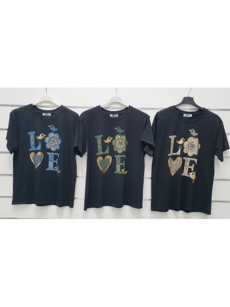 Bluzki  damskie wloskie, size uni, paczka 6szt, mix kolor
