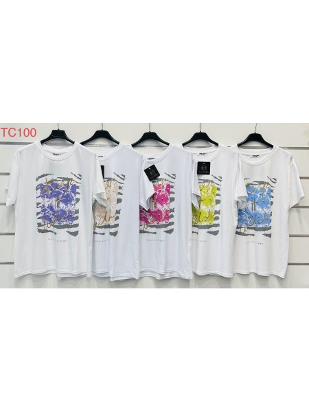Bluzki  damskie wloskie, size uni, paczka 6szt, mix kolor