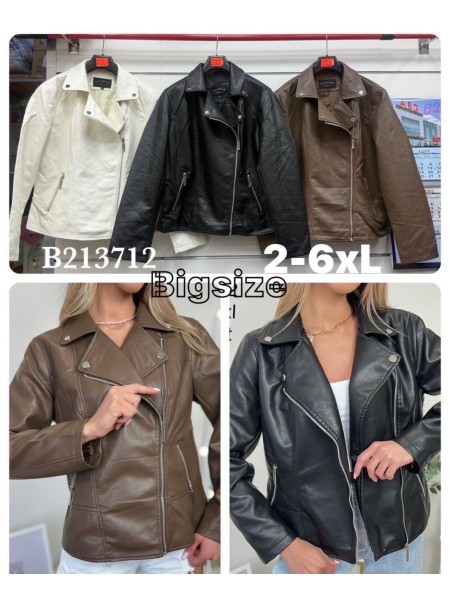 Kurtki skórzane damskie ,size 2-6xl,paczka 5szt ,1 kolor