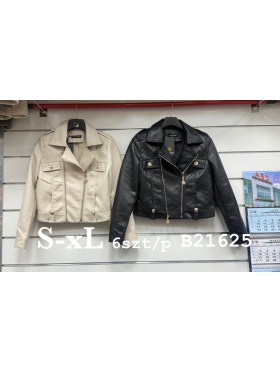 Kurtki skórzane damskie ,size s-xl,paczka 6szt ,1 kolor
