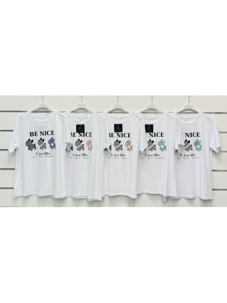 Bluzki  damskie wloskie, size uni, paczka 6szt, mix kolor