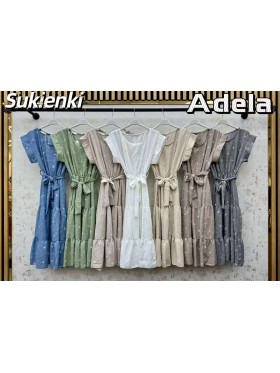 Sukienki damskie wloskie, size uni, paczka 6szt, mix kolor