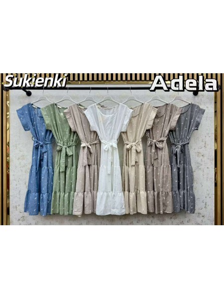 Sukienki damskie wloskie, size uni, paczka 6szt, mix kolor