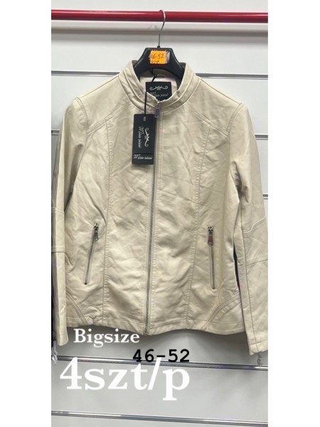 Kurtki skórzane damskie ,size 46-52,paczka 4szt ,1 kolor
