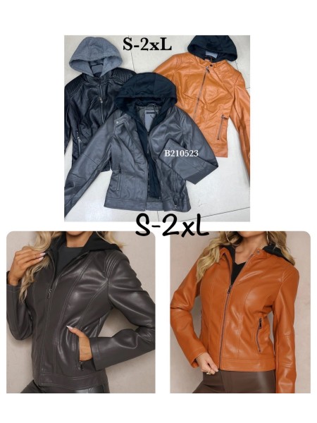Kurtki skórzane damskie ,size s-2xl,paczka 5szt ,1 kolor