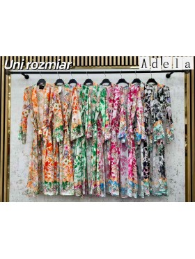 Sukienki damskie wloskie, size uni, paczka 6szt, mix kolor