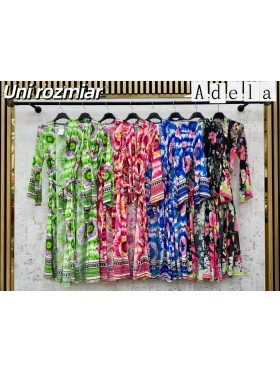 Sukienki damskie wloskie, size uni, paczka 6szt, mix kolor