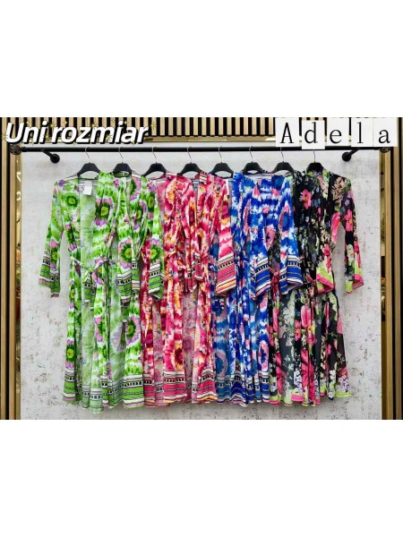Sukienki damskie wloskie, size uni, paczka 6szt, mix kolor