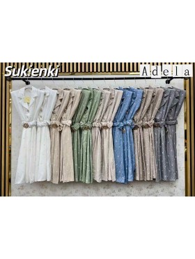 Sukienki damskie wloskie, size uni, paczka 6szt, mix kolor