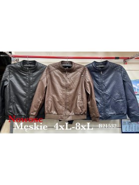 Kurtki skórzane MĘSKA ,size 4-8xl,paczka 5szt ,1 kolor