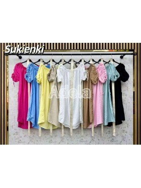 Sukienki damskie wloskie, size uni, paczka 6szt, mix kolor