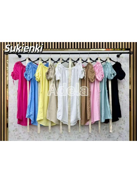Sukienki damskie wloskie, size uni, paczka 6szt, mix kolor