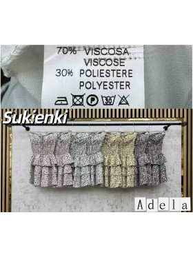 Sukienki damskie wloskie, size uni, paczka 6szt, mix kolor