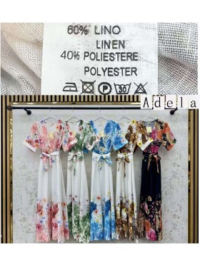 Sukienki damskie wloskie, size uni, paczka 6szt, mix kolor
