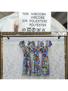 Sukienki damskie wloskie, size uni, paczka 6szt, mix kolor