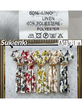 Sukienki damskie wloskie, size uni, paczka 6szt, mix kolor