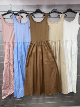 Sukienki damskie wloskie, size uni, paczka 6szt, mix kolor