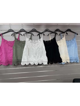 Bluzki damskie wloskie, size uni, paczka 6szt, mix kolor