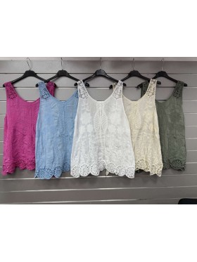 Bluzki damskie wloskie, size uni, paczka 6szt, mix kolor