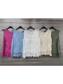 Bluzki damskie wloskie, size uni, paczka 6szt, mix kolor