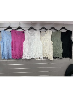Bluzki damskie wloskie, size uni, paczka 6szt, mix kolor