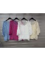 Bluzki damskie wloskie, size uni, paczka 6szt, mix kolor