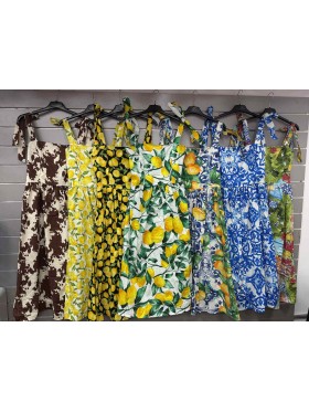 Sukienki damskie wloskie, size uni, paczka 6szt, mix kolor