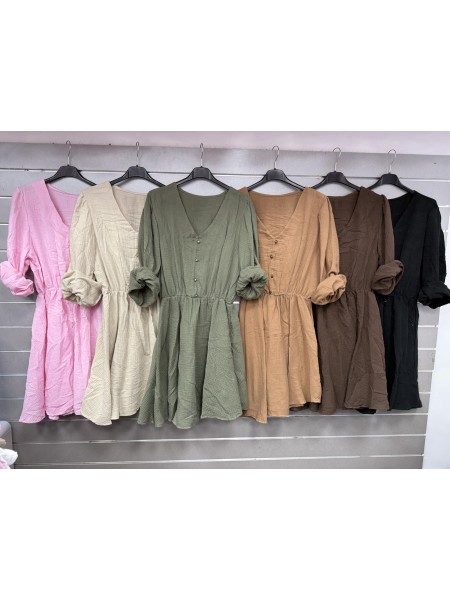 Sukienki damskie wloskie, size uni, paczka 6szt, mix kolor