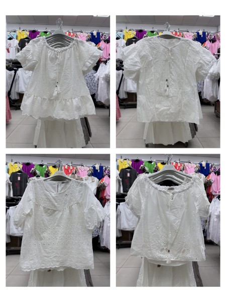 Bluzki damskie  wloskie, size uni, paczka 6szt, mix kolor