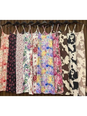 Sukienki damskie  wloskie, size uni, paczka 6szt, mix kolor