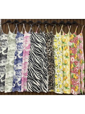 Sukienki damskie  wloskie, size uni, paczka 6szt, mix kolor