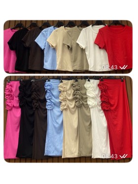 Komplety damskie  wloskie, size uni, paczka 6szt, mix kolor